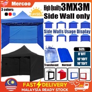 Malaysia Spot Hight Quality 8x8 Canopy Side Wall Only Transparent Canopy 10x10 Canopy Side Wall Fold