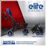 Sepeda Roda 3 Anak Bayi Elite Family Stroller Sepeda Lipat Bayi Murah