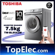 [2022 NEW ARRIVAL] Toshiba TW-BL85A2M(SS) T11 7.5KG Origin Inverter Front Load Washing Machine Washe