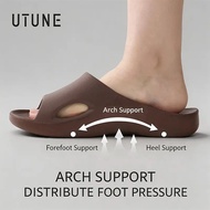 UTUNE Puffy Foot Support Indoor Eva Slippers, Anti-Slip, Odor-Resistant, Bathing Slippers for Men.