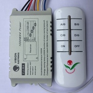 Công tắc điều khiển từ xa không dây sóng RF 4 kênh xuyên tường - CT điều khiển từ xa RF4