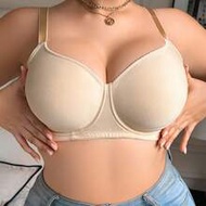 Simple Thin Wire-Free Lift & Support Plus Size Bra