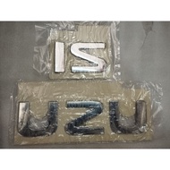 Isuzu Emblem Letters Chrome Size:8CM