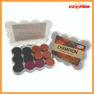 Romco Champion Carrom Men with Box / Buah Karom / Carrom Seed