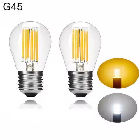 Super Bright LED Candle bulb G45 vintage lamp E14 LED E27 AC220V 240V LED Globe 2W 4W 8W 12W Filamen