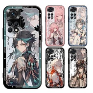 Redmi Note 11 11s 9T 9C 10A 9A 9 9s Pro + 4G 5G Genshin Impact Hu Tao Yae Miko Kazuha Matte Case Sof