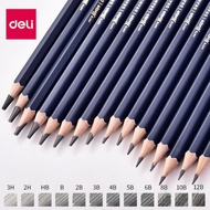 Deli Premium Sketching Pencil | Hardness from B - 14B, H, 2H, 3H, HB - painting pencil - Nuevo S999 