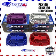 ATAKA CNC CYLINDER HEAD COVER Can Be Used With HEAD. CLICK160 LEAD GIORNO PCX160 4v