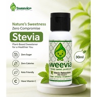 Stevia Sweevia Stevia Drops – Zero Sugar Sweetener | Reb A 98% | No Bitter Aftertaste | Halal & FSSC