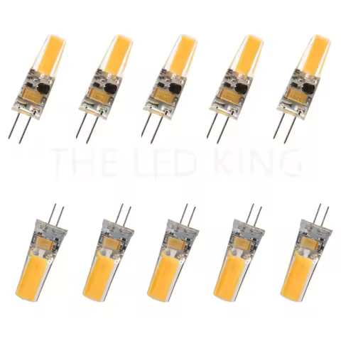 10Pcs Dimmable G4 LED Lamp COB LED Bulb 6W DC AC 12V 220V LED G4 Light 360 Beam Angle Chandelier Lig