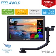 FEELWORLD FW568 V3 Upgrade 6 Inch Camera Field Monitor with 4k HDMI Ultra Bright Screen 3D Lut Small
