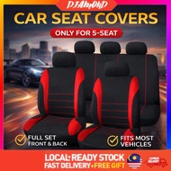 [9pcs] Carseat Car Seat Cover Cushion Seat Cover Sarung Kusyen Kereta Sarong Kusen Sarung Seat