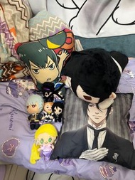 黑執事 長髮公主 排球少年 銀魂 公仔cushion