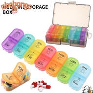 ABEBONGOTF Medicine Storage Box Morning and Night 7 Days AM PM Large Capacity Medicine Dispenser