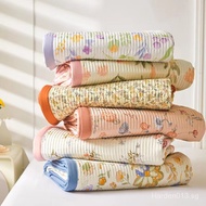 ins Floral Style Quilted Bedspread Pillowcase for Single/Queen/King Size Three-Piece Set Quilted Duv