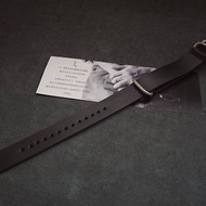 純手工牛皮黑色NATO錶帶 水鬼軍錶適用 顏色款式可客製化 可刻字