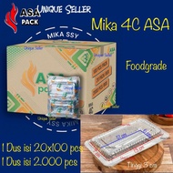 1 Box of Mika Cake 4C ASA contains 2,000 pcs Size 13x7x3 cm PET Foodgrade Mika Cake Snack Wet Bread 