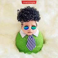 SMARTSIMPLE 1Pc Newborn Baby Glasses Photography Props Boy Gentleman Mini Sunglasses Photo Studio Sh