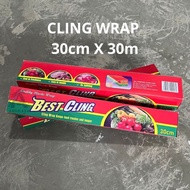 Cling wrap 30cm x 30m plastic wrapping/ 30cm x 30m plastic wrap/ food plastic/ zipperbag plastic pac