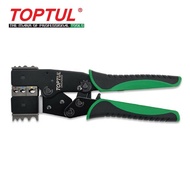 TOPTUL 2 In 1 Quick Interchangeable Ratchet Crimping Pliers DKCA2222