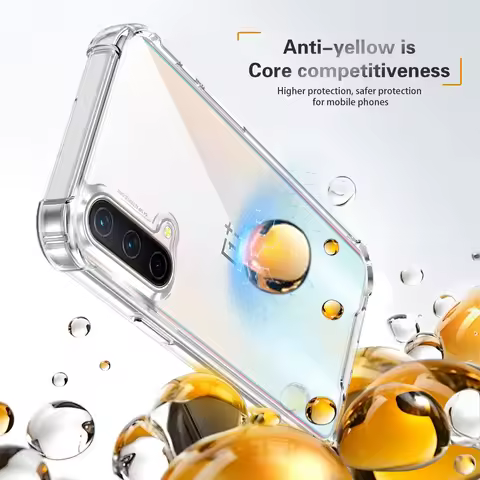 Oneplus Nord CE EB2101 EB2103 Case Shockproof Silicone Bumper Air Cushion Clear Matte Back Cover Har