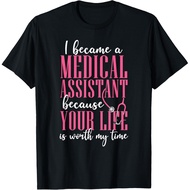 Men's cotton T-shirt Certified Medical Assistant CMA Your Life T-Shirt 4XL , 5XL , 6XL