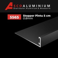 aluminium stopper pintu 5cm profile 5565 swing door