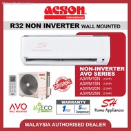 ✜๑[INSTALLATION] [Only Penang] ACSON R32 Air-conditioner AVO Non-Inverter Aircond A3WM/A3LC 1.0HP 1.5HP 2.0HP 2.5HP (3-1
