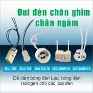 Lamp Holder G4 G5.3 G9 GU10 for Led Bulbs - Halogen Pin Base - Bulb Holder - Pendant Light Chandelie