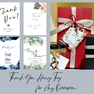 Thank you hang tags for baptism birthday christening debut or wedding for souvenirs and giveaways
