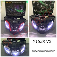 Z Y15ZR Y15 V2 EXCITER150 V2 ( DESIGN LATIVO ) PILOT V LED HEAD LIGHT V LAMPU DEPAN LED