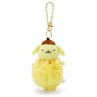 SANRIO - Pompompurin 布甸狗 日版 毛絨 公仔 毛公仔 匙扣 鑰匙扣 匙鍊 鑰匙鍊 布丁狗 2019年 (毛球造型)