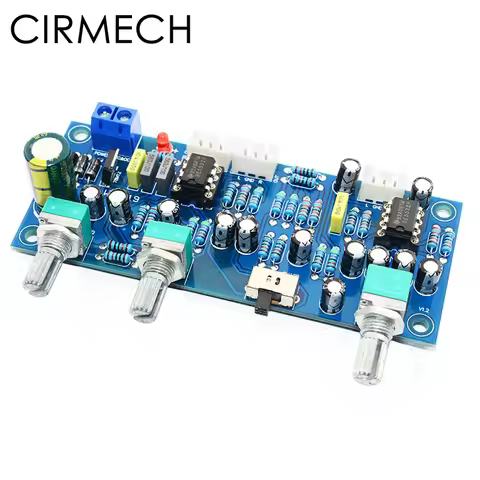 CIRMECH 2.1 channel subwoofer preamp board Low Pass Filter Pre-AMP Amplifier Board NE5532 low pass f