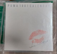 絕版。鍾楚紅 Puma 1987 月曆