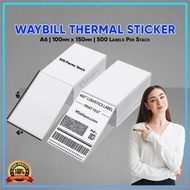 NTmart A6 waybill (One Box) thermal sticker 500 pcs /pack/ roll 100x150mm(30pcs per box)