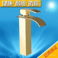 Waterfall Lengthened 4 Points Manufacturer Hot and Cold Gold Faucet Faucet Face Wash Wholesale Basin