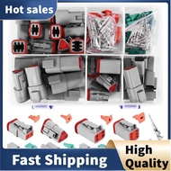 140Pcs Deutsch DT Series Waterproof Wire Connector Kit DT06-2/3/4/6S DT04-2/3/4/6P Automotive Sealed