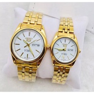 Seiko 5 Automatic Couple Watch Mens Watch for Men Ladies Watch for Women Fashion Stainless T359