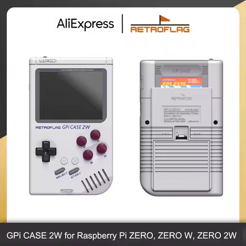 Retroflag GPi CASE 2W Compatible with Raspberry Pi ZERO, ZERO W, ZERO 2W with 3-Inch LCD Screen, Rec