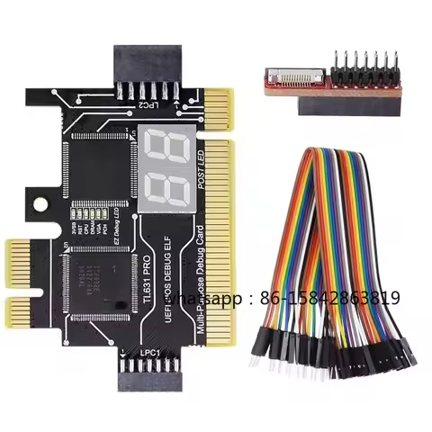 TL631 PRO Diagnostic Desktop Notebook PCI E Debugging Card COM Diagnostic LPC Test Card