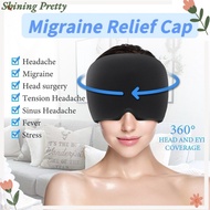 Hot Cold Massage Ice Cap | Gel Cold Headache Migraine Relief Cap Comfortable And Stretchy