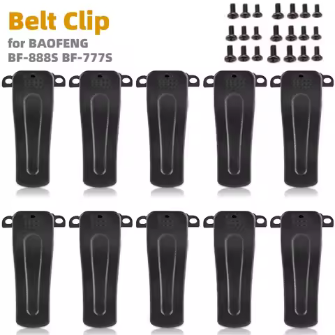 10PCS Walkie Talkie Belt Clips for Baofeng 888S 666S 777S Kenwood TK-208 TK-308 TH-22AT TH-42AT BF51