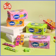▼ ◰ ✟ Sour Chewy Yogurt Candy Orange / Grape / Strawberry Sweet Sour And Extra Chewy Taste Candy 50