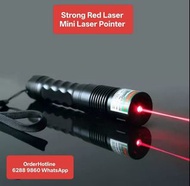 紅光鐳射筆 Mini Laser Pointer. Powered by 16340 lithium battery included. Charger included