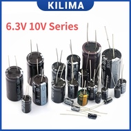 Aluminum Electrolytic Capacitor 6.3V 10V Series 20Values 2200UF 47UF 100UF 220UF 330UF 470UF 680UF 1