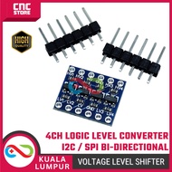 4 Channel I2C SPI Logic Level Converter – Bi-Directional Voltage Shifter Module for Arduino, ESP32, 