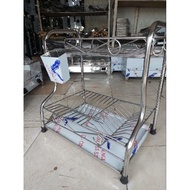 2layer dish rack dish drainer stainless 304 12 plates 18plates