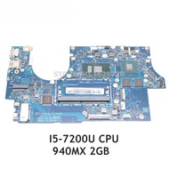 For Lenovo 720s-14ikb Laptop Motherboard CIZVO S0 LA-E581P SR342 I5-7200U CPU 940MX 2GB Notebook Mai