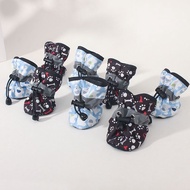 Dog shoes Paw Covers Anti-Scratch Thin Dog Covers Soft Sole Paw Covers Non-Slip Bichon Pet Shoes