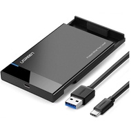Hộp đựng ổ cứng 25inch SATA USB type-C Hỗ trợ 6TB Chính hãng Ugreen 50743